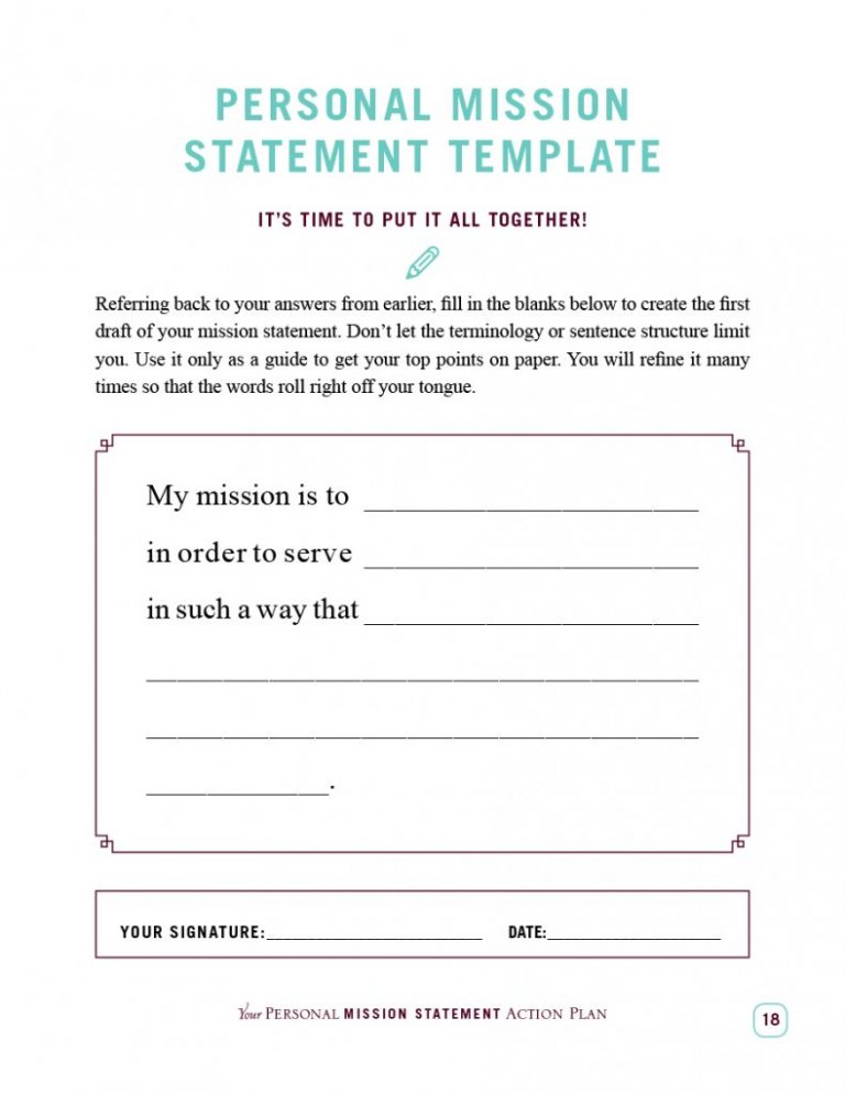 11+ Free Mission statement templates - Word Excel Sheet PDF